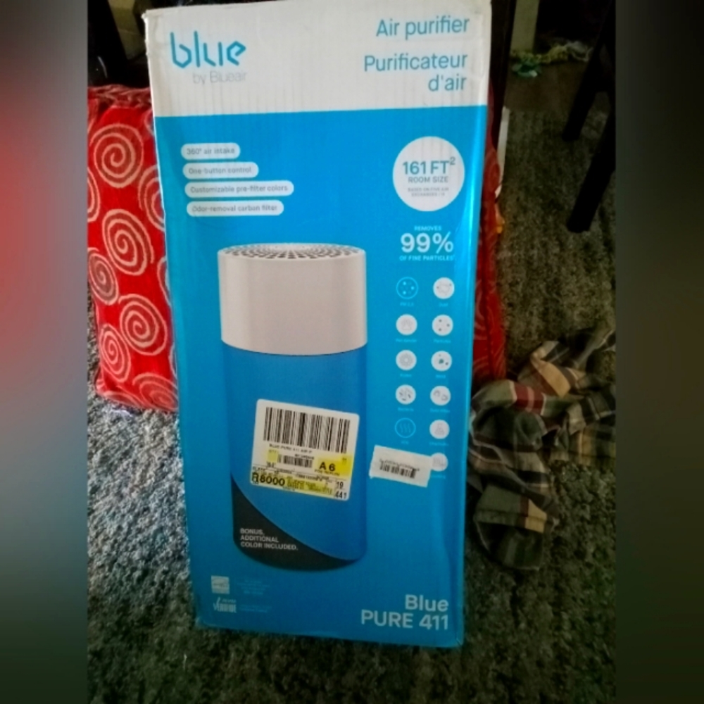 Blue air purifier